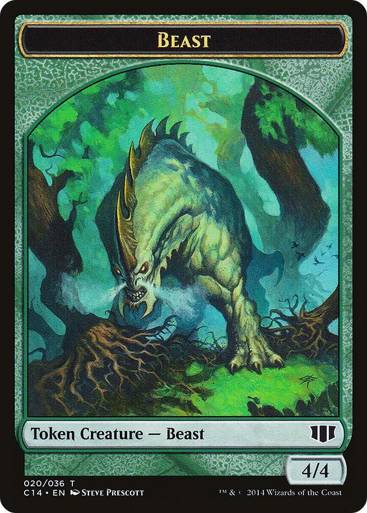 Elf Druid #23 // Beast #20 Token Commander 2014
