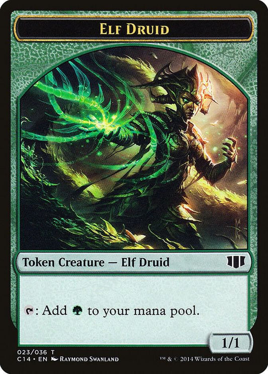 Elf Druid #23 // Beast #20 Token Commander 2014