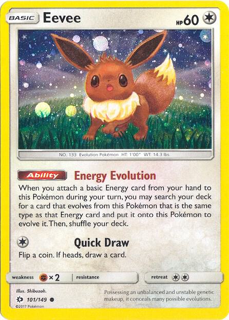 Eevee #101 COSMOS HOLOFOIL Miscellaneous Cards & Products