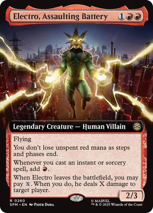 Electro, Assaulting Battery (Extended Art) #260 Marvel's Spider-Man