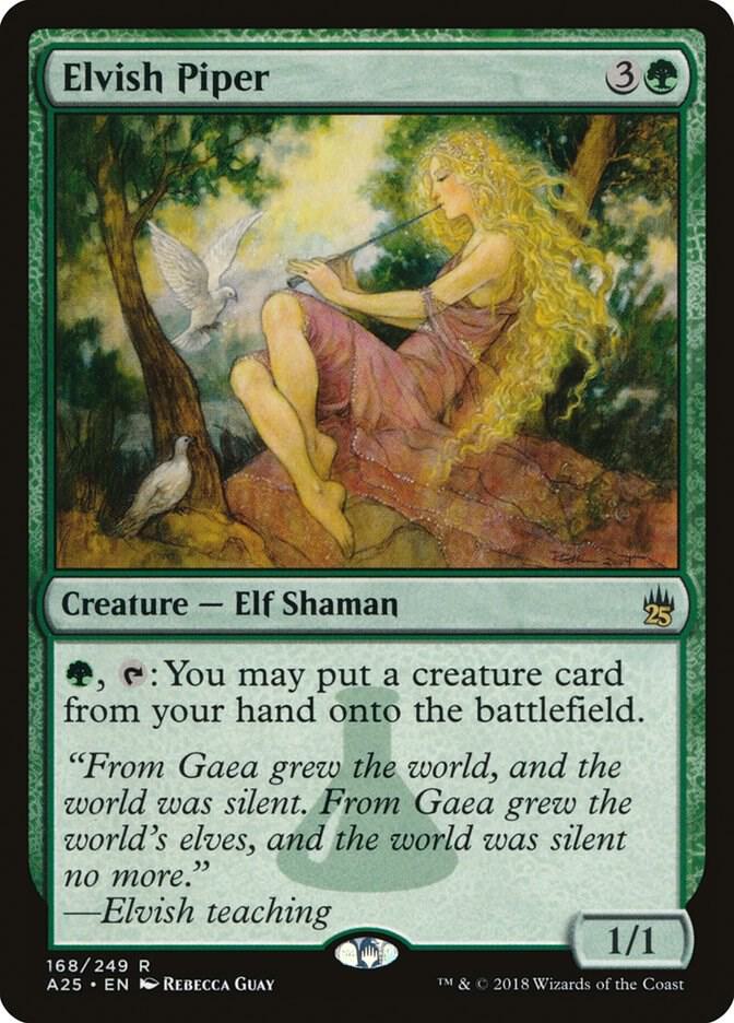 Elvish Piper #168 Masters 25