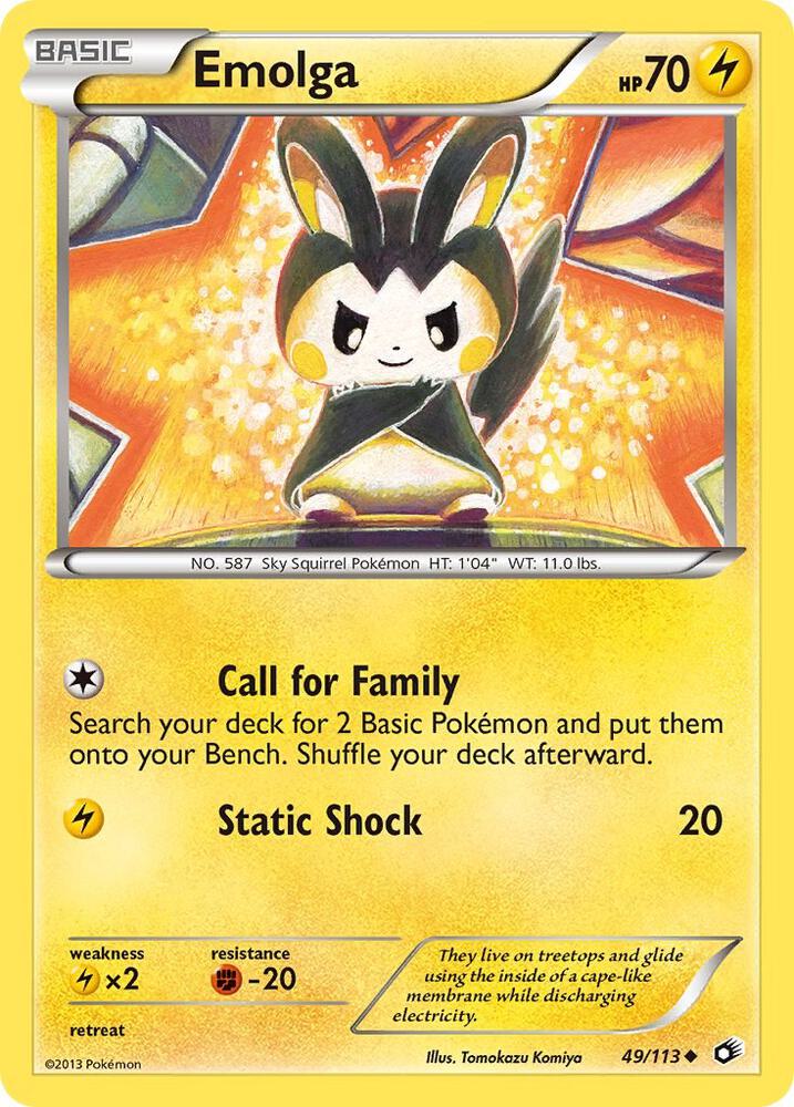 Emolga #49 Legendary Treasures
