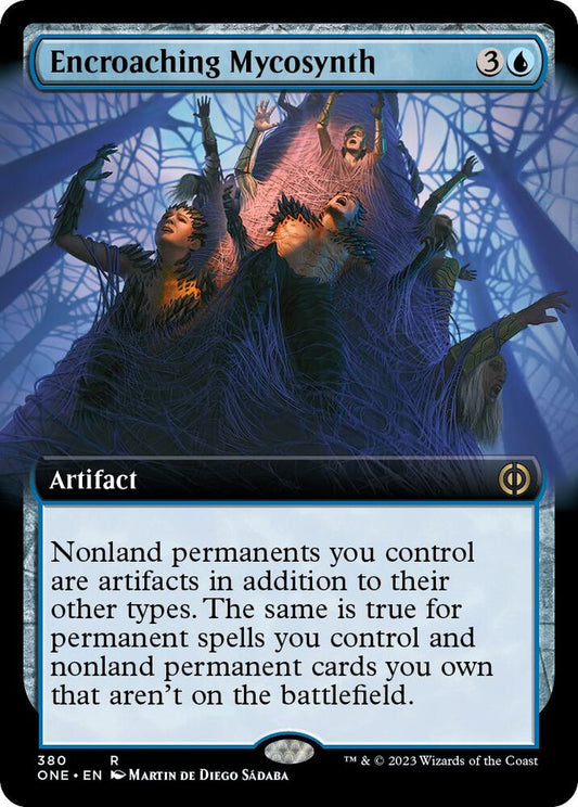 Encroaching Mycosynth #380 (Extended Art) Phyrexia: All Will Be One