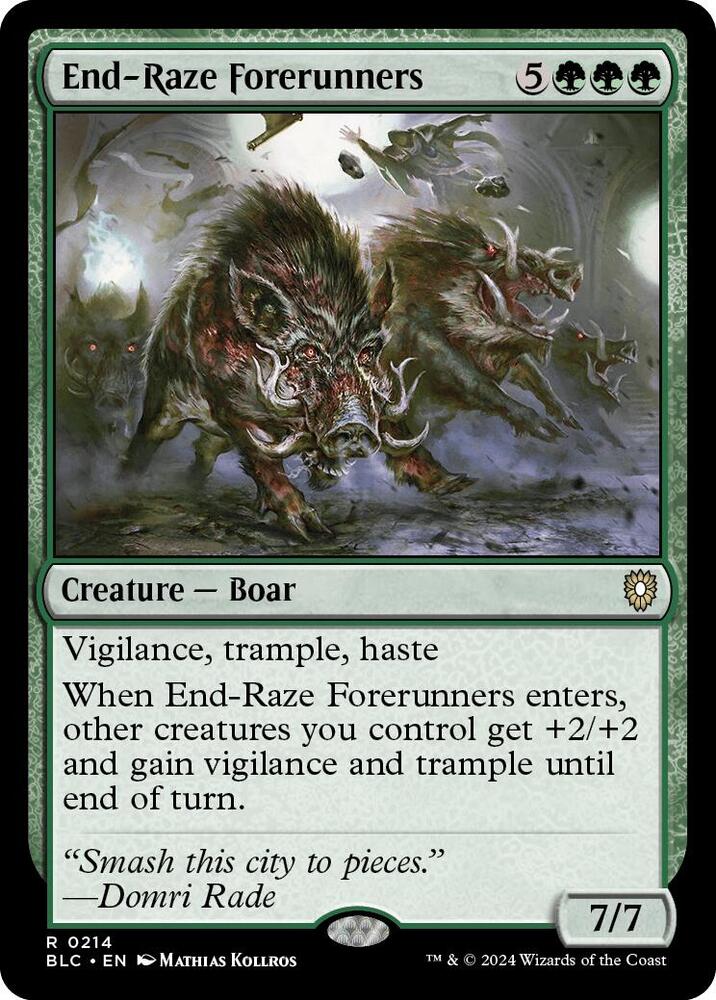 End-Raze Forerunners #214 Commander: Bloomburrow