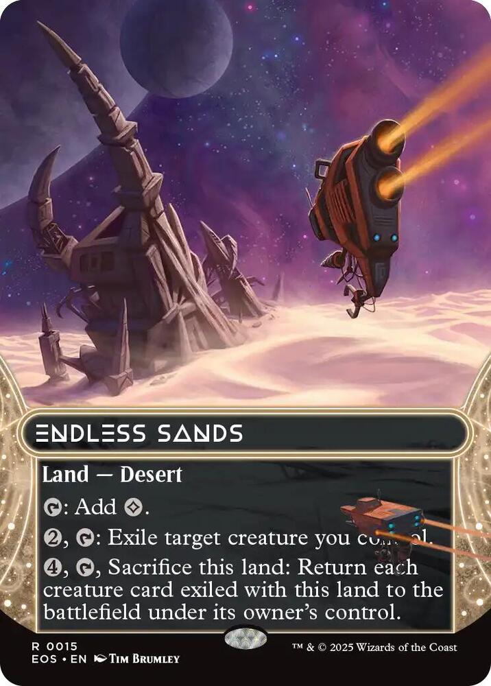 Endless Sands #15 (Borderless) FOIL Edge of Eternities: Stellar Sights