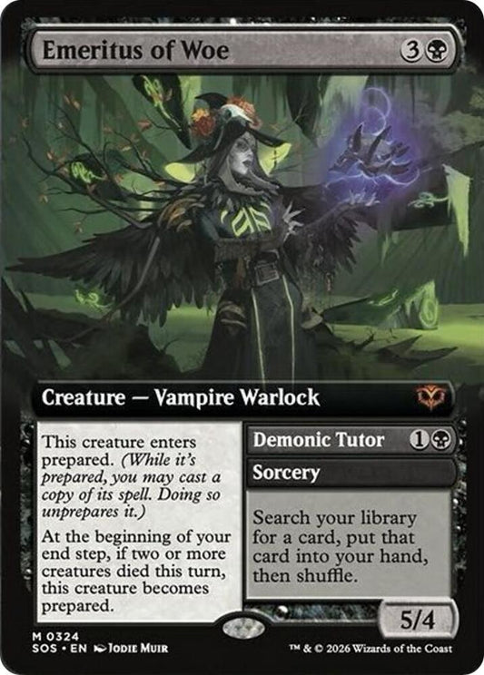 Emeritus of Woe (Extended Art) #324 FOIL Secrets of Strixhaven