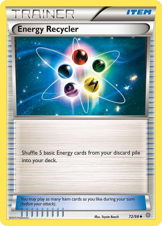 Energy Recycler #72 REVERSE HOLOFOIL XY - Ancient Origins
