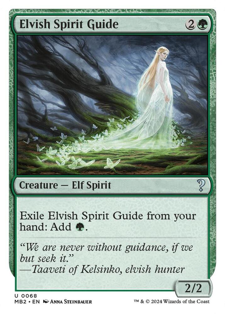 Elvish Spirit Guide (White Border) #68 Myster Booster 2