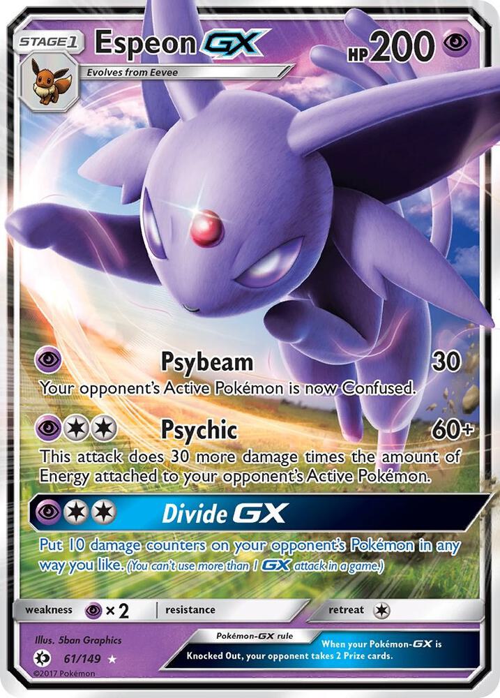 Espeon GX #61 SM Base Set