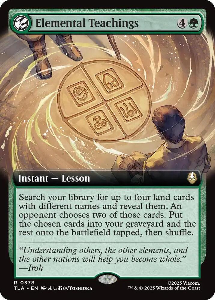 Elemental Teachings (Extended Art) #378 Avatar: The Last Airbender
