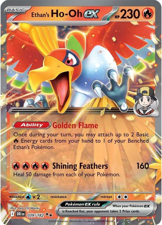 Ethan's Ho-Oh EX #39 FOIL SV10 Destined Rivals
