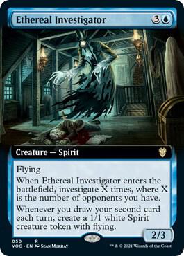 Ethereal Investigator #50 (Extended Art) Commander: Innistrad: Crimson Vow
