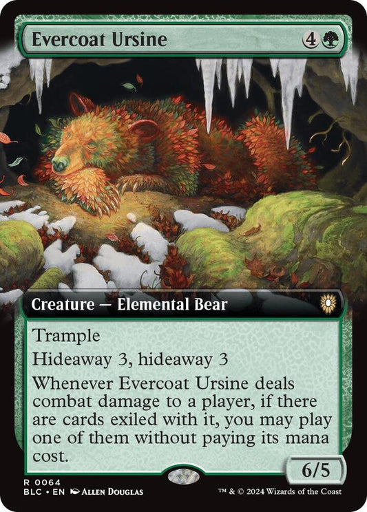 Evercoat Ursine (Extended Art) #64 Commander: Bloomburrow