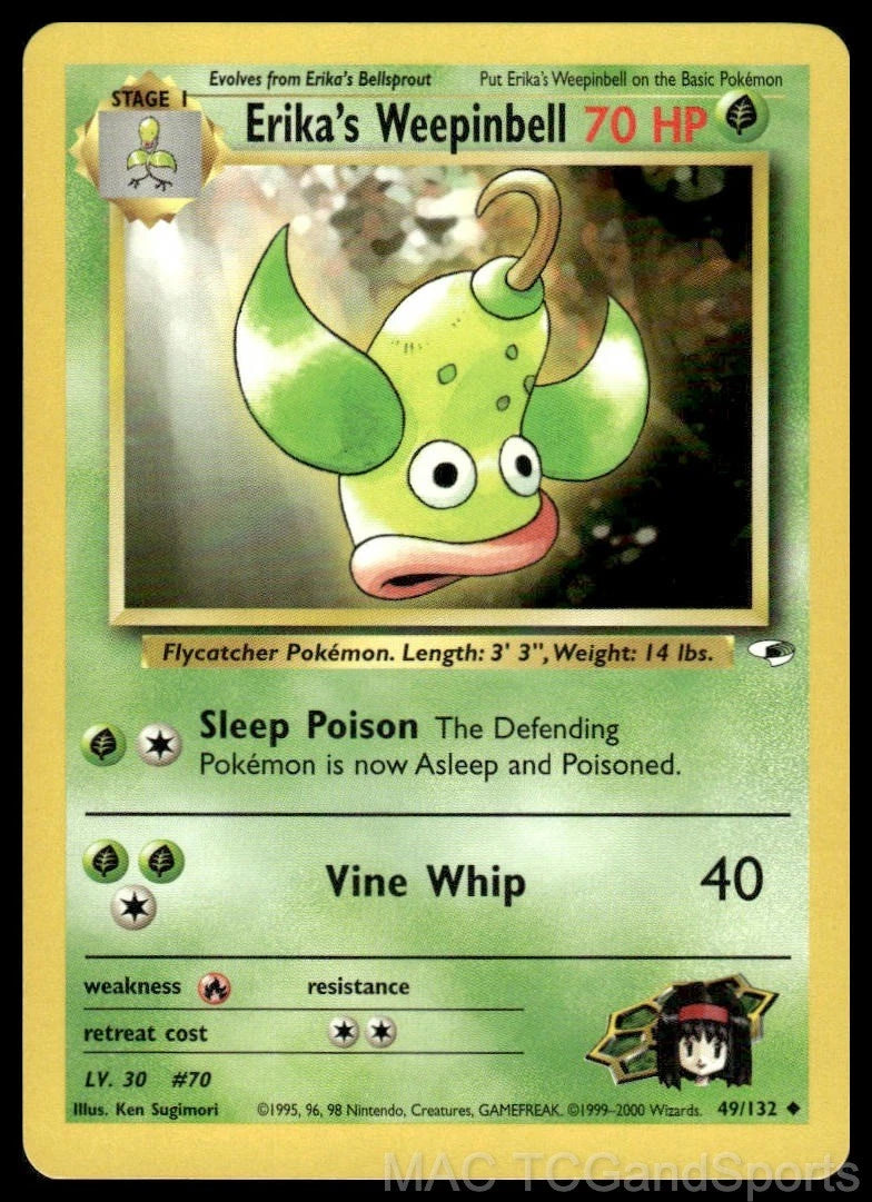 Erika's Weepinbell (Unlimited Edition) #49 Gym Heroes