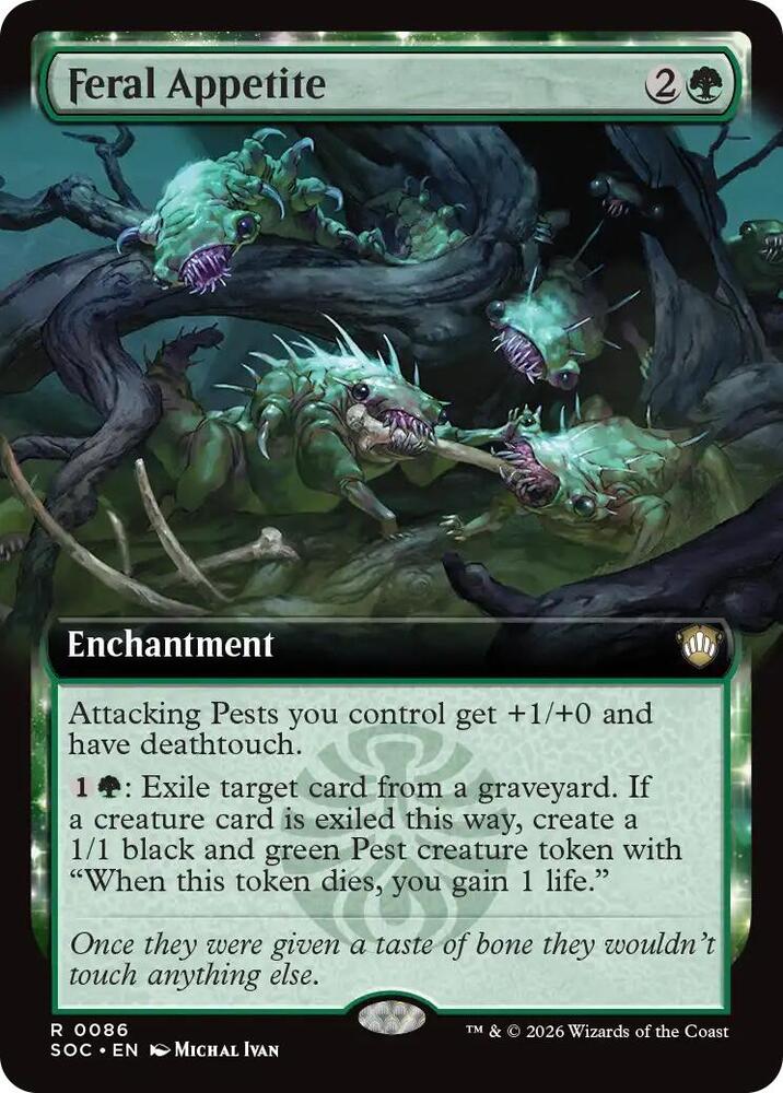 Feral Appetite (Extended Art) #86 Commander: Secrets of Strixhaven