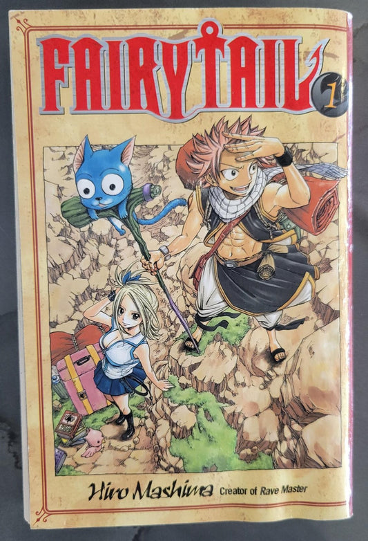 Fairy Tail Volume 1 - Mashima, Hiro (2008) 5th Printing (Light water damage)