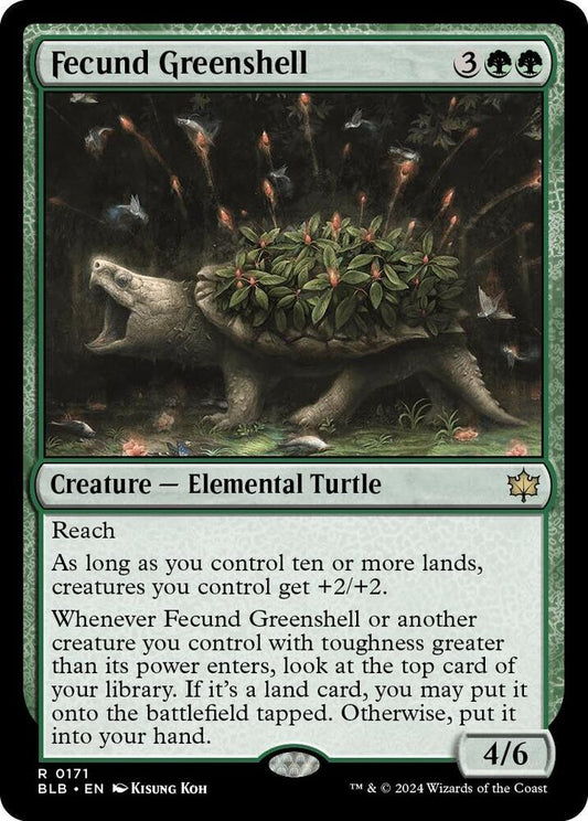 Fecund Greenshell #171 FOIL Bloomburrow