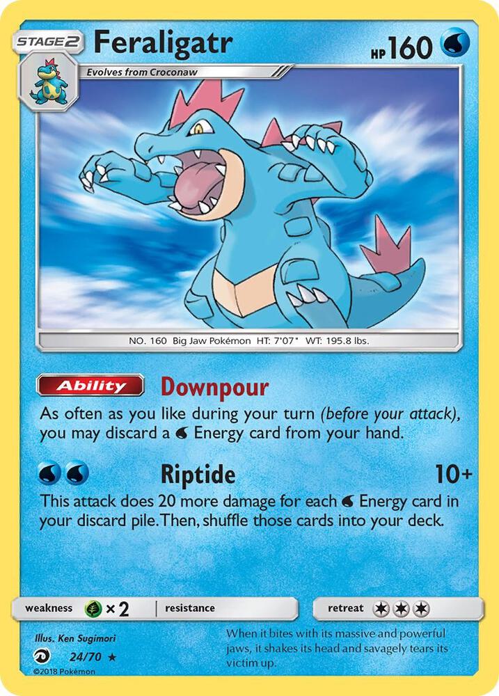 Feraligatr #24 HOLOFOIL Dragon Majesty