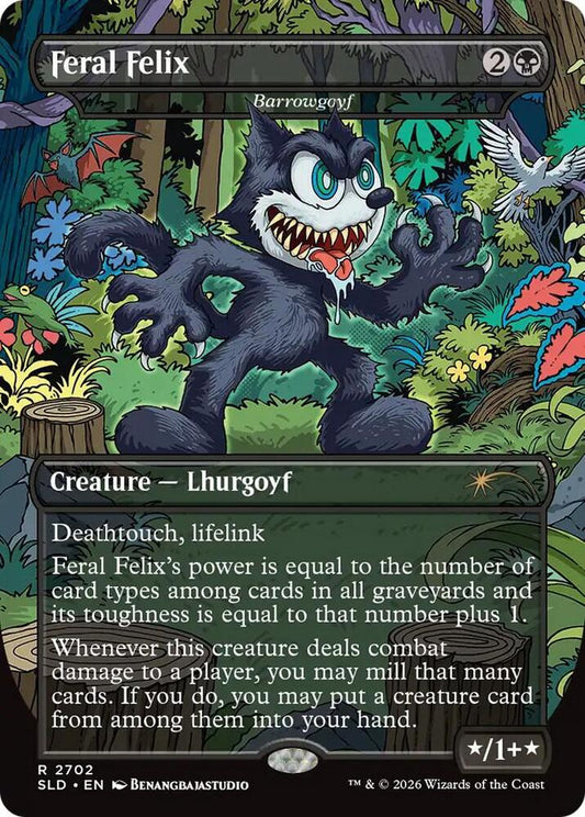 Feral Felix (Barrowgoyf) #2702 FOIL Secret Lair Drop Series