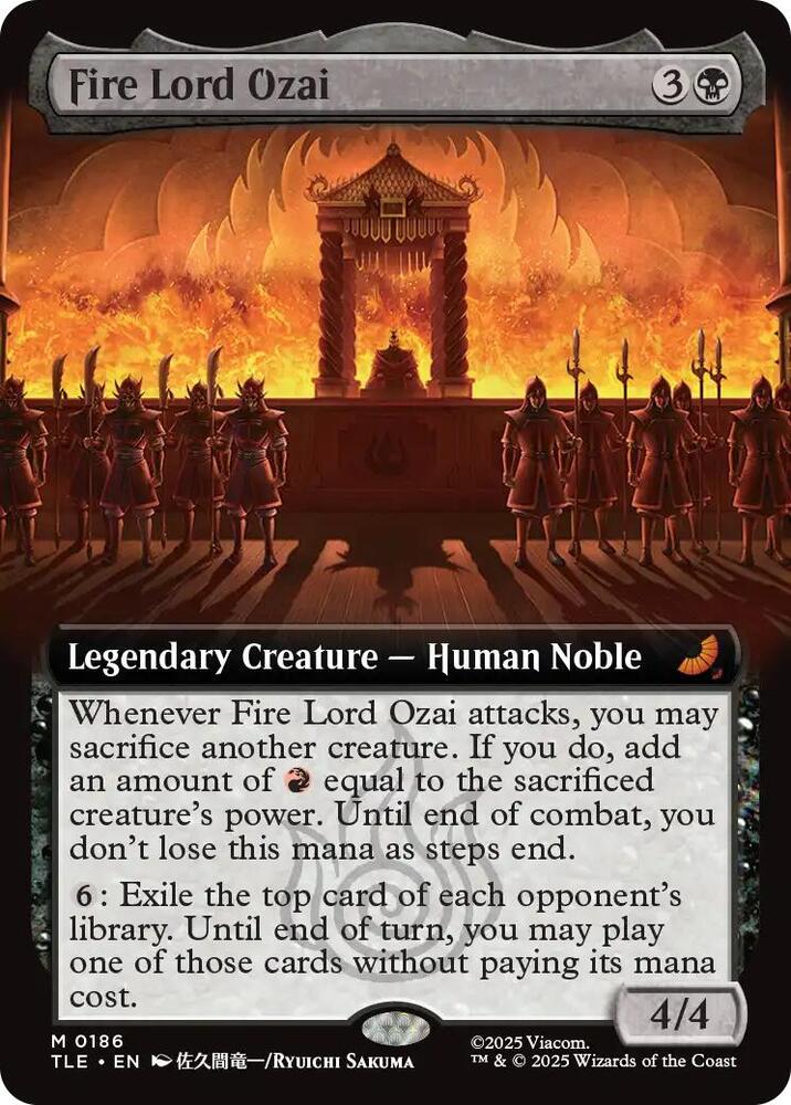 Fire Lord Ozai (Extended Art) #186 Avatar: The Last Airbender: Eternal-Legal