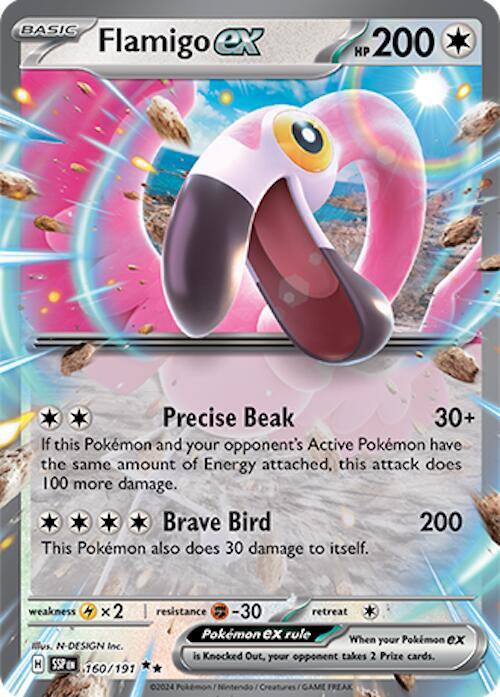 Flamigo EX #160 SV08: Surging Sparks