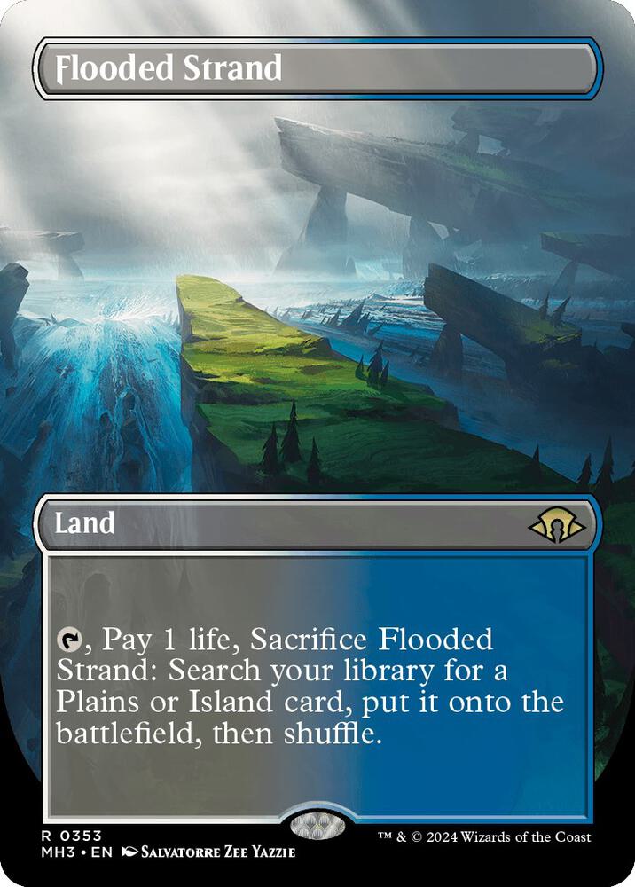 Flooded Strand (Borderless) #353 Modern Horizons 3