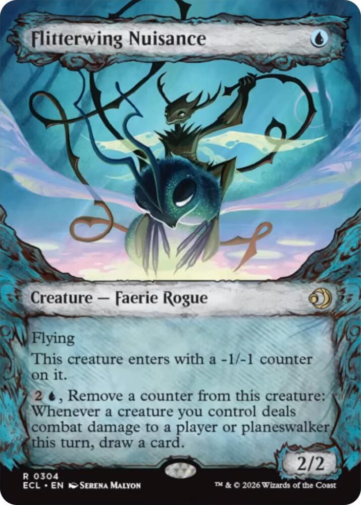 Flitterwing Nuisance (Showcase) #304 FOIL Lorwyn Eclipsed