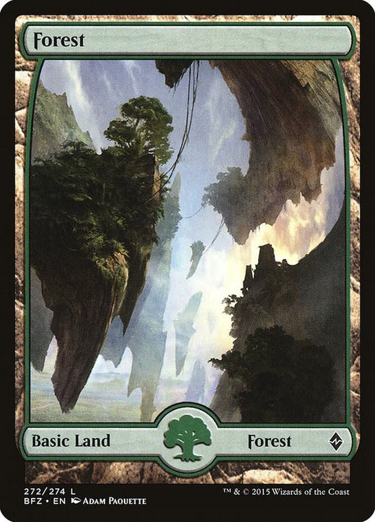 Forest #272 (Full Art) FOIL Battle for Zendikar