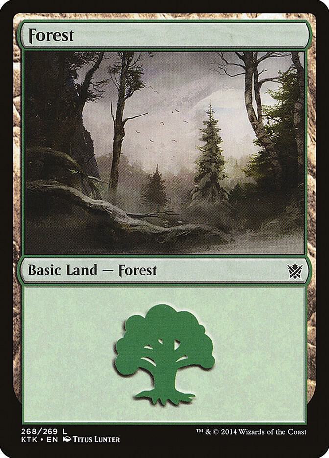 Forest #268 FOIL Khans of Tarkir