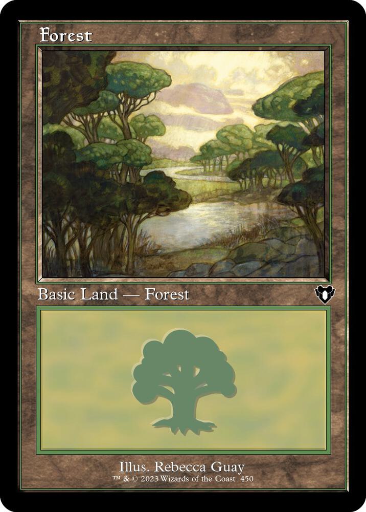 Forest (Retro Frame) #450 Commander Masters
