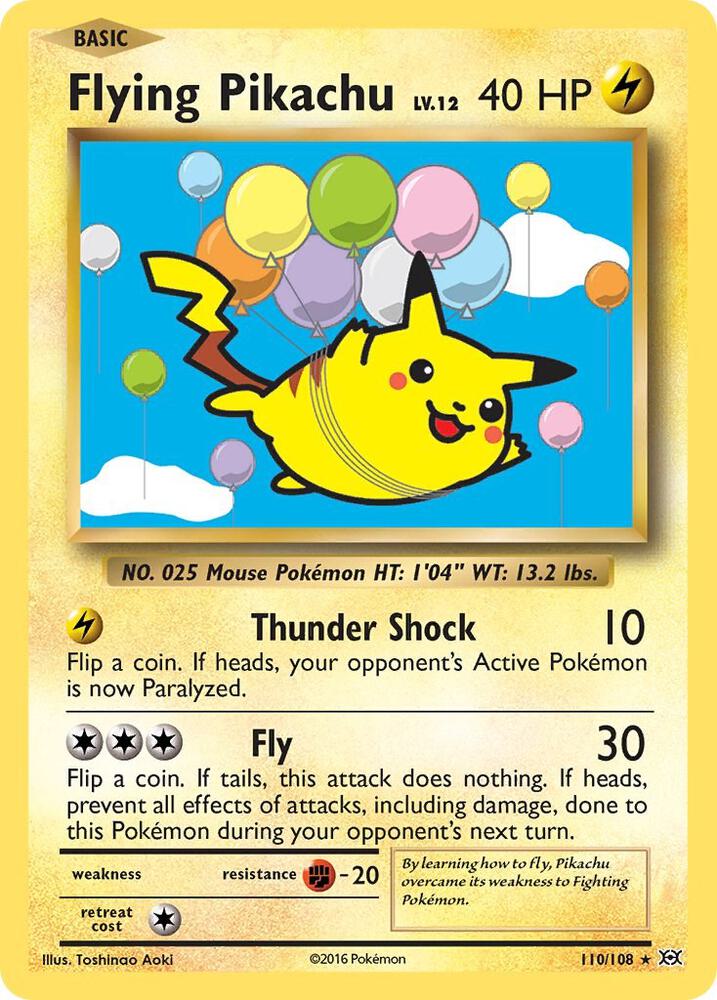 Flying Pikachu #110 XY - Evolutions