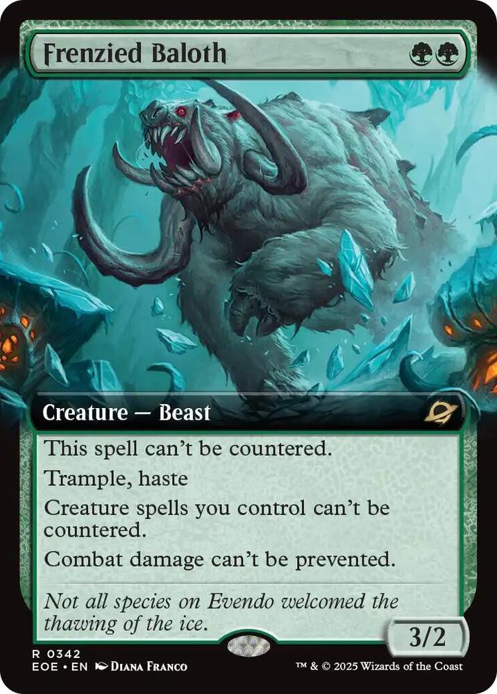 Frenzied Baloth #342 (Extended Art) Edge of Eternities