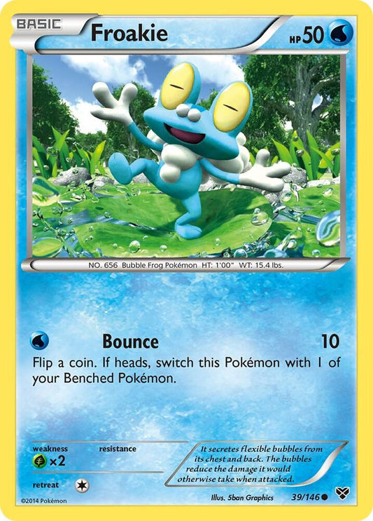 Froakie #39 REVERSE HOLOFOIL XY Base Set