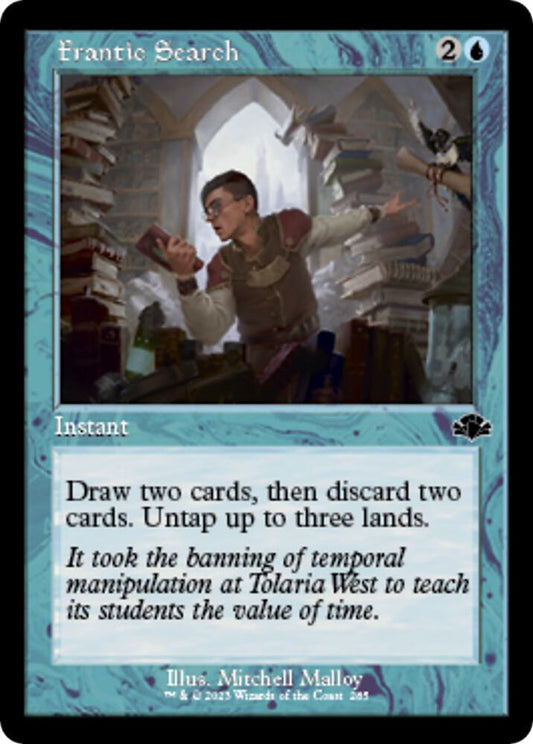 Frantic Search (Retro Frame) #285 Dominaria Remastered