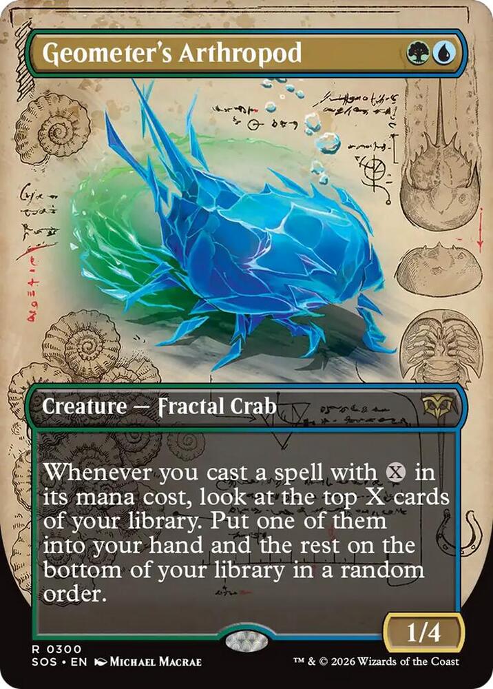 Geometer's Arthropod (Borderless) #300 FOIL Secrets of Strixhaven