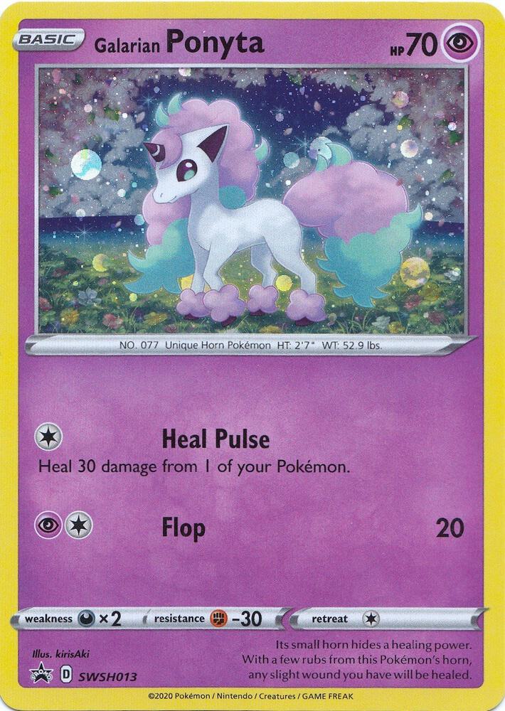 Galarian Ponyta #SWSH013 HOLOFOIL SWSH: Sword & Shield Promo Cards