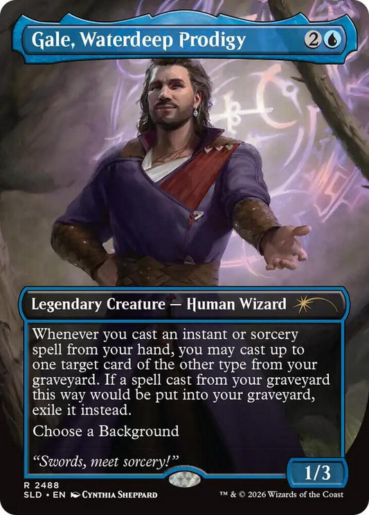 Gale, Waterdeep Prodigy #2488 FOIL Secret Lair Drop Series