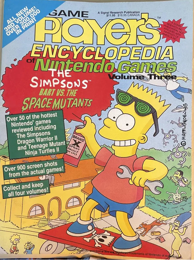 Game Player's Encyclopedia of Nintendo Games Volume 3 (1991, 1st Printing)