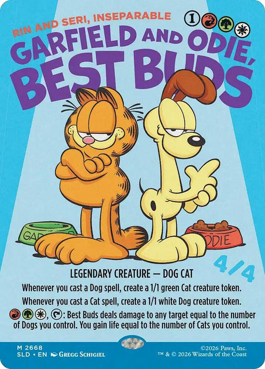 Garfield and Odie, Best Buds (Rin and Seri, Inseparable) #2668 Secret Lair Drop Series