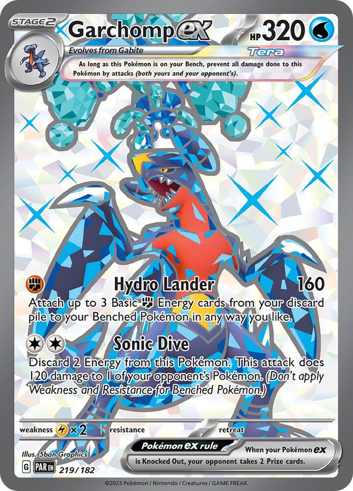 Garchomp EX #219 SV04: Paradox Rift
