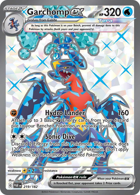 Garchomp EX #219 SV04: Paradox Rift