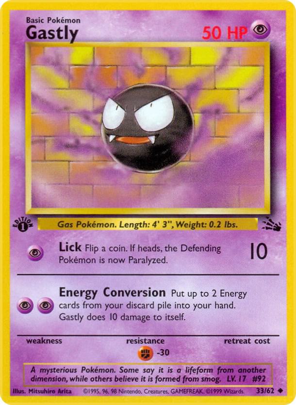 Gastly (1st Edition) #33 Fossil