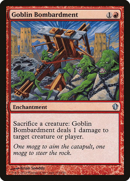 Goblin Bombardment #110 Commander 2013