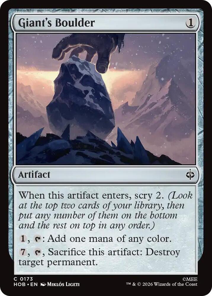 Giant's Boulder #173 FOIL The Hobbit