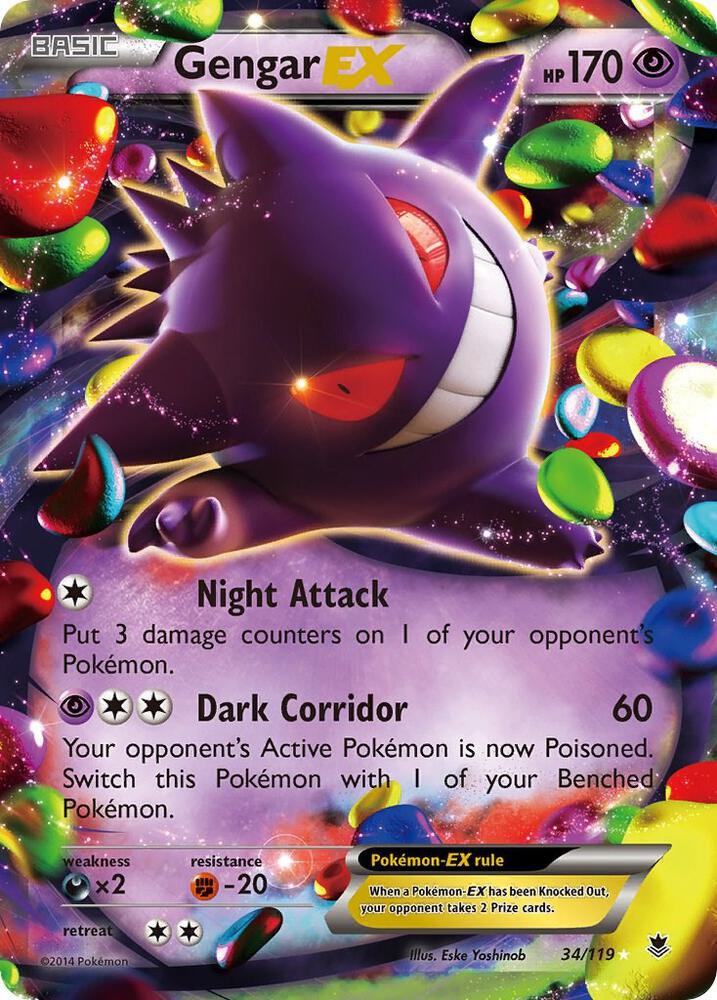 Gengar EX #34 XY - Phantom Forces