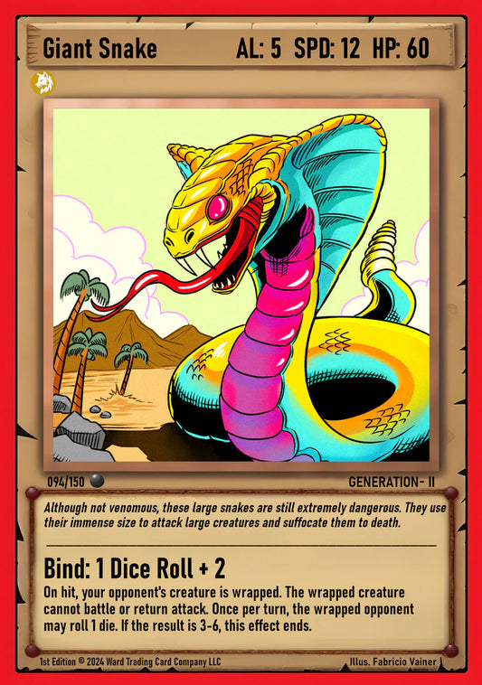 Giant Snake #94 Ward Gen II