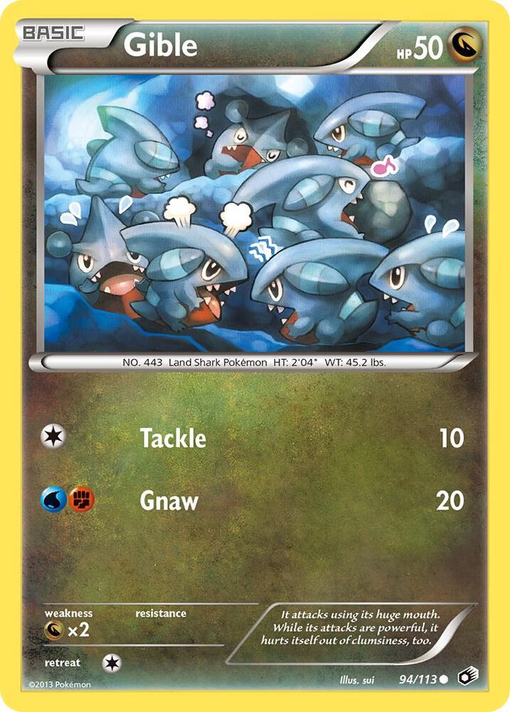Gible #94 Legendary Treasures