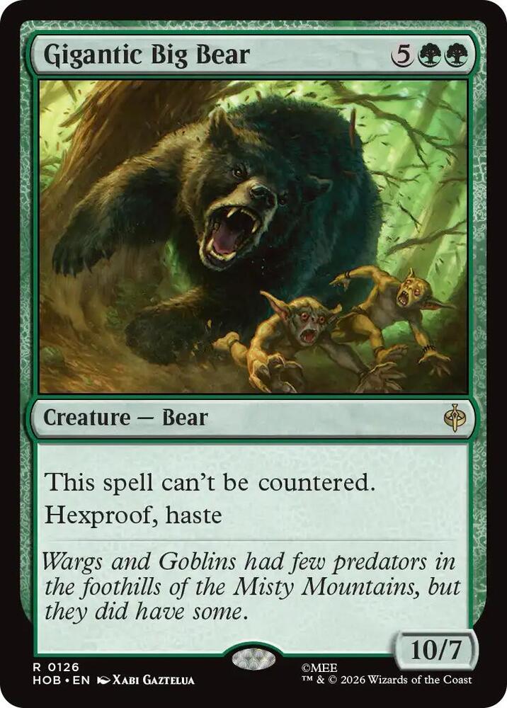 Gigantic Big Bear #126 The Hobbit