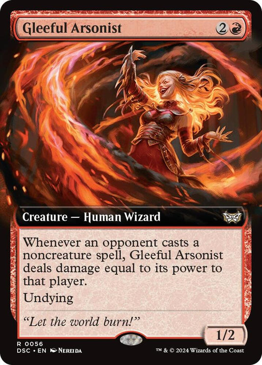 Gleeful Arsonist #56 (Extended Art) Commander: Duskmourn: House of Horror