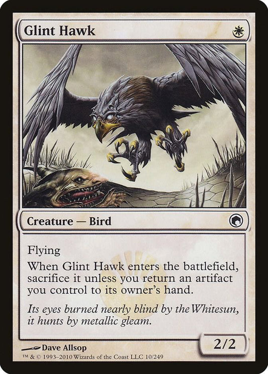 Glint Hawk #10 Scars of Mirrodin